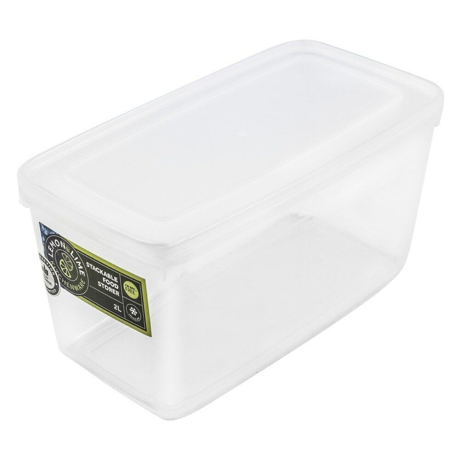 Buy 24 x BPA Free 2L Food Storage Containers Rectangular Stackable ...