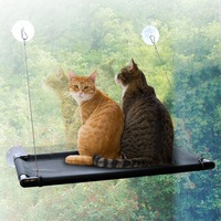 2x Cat Hammock Window Basking Bed Sleeping Rest Platform Cushion Hanging Shelf