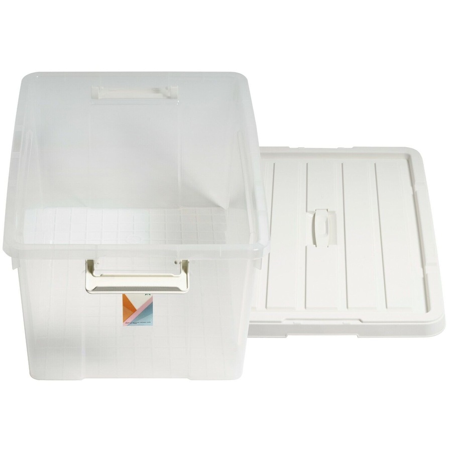 2x Heavy Duty Clip Lock Storage Box Container Plastic Tub Bin Organiser XL Large