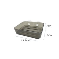 2x Suction Soap Dish Bathroom Shower Organiser Tray Dispenser Wall Holder Caddy
