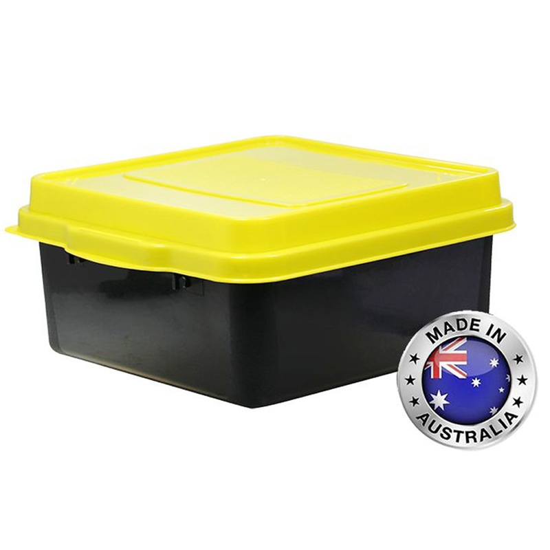 Buy 3 x Plastic Heavy Duty Storage Tubs 18L Container Tool Box W/ Lid