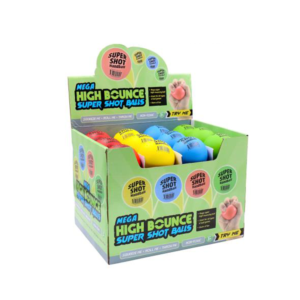 36 X SUPER SHOT BOUNCING HAND BALLS MIXED COLOR BIRTHDAY PARTY KIDS GIFT FDDD