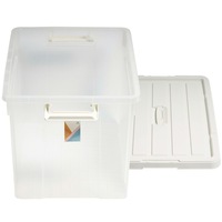 3x HeavyDuty Clip Lock Storage Box Container Plastic Tub Bin Organiser XXL Large