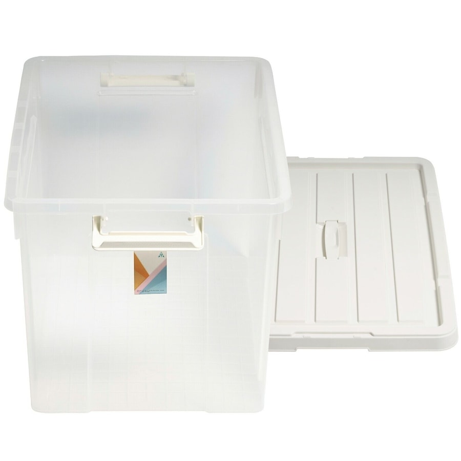 3x HeavyDuty Clip Lock Storage Box Container Plastic Tub Bin Organiser XXL Large
