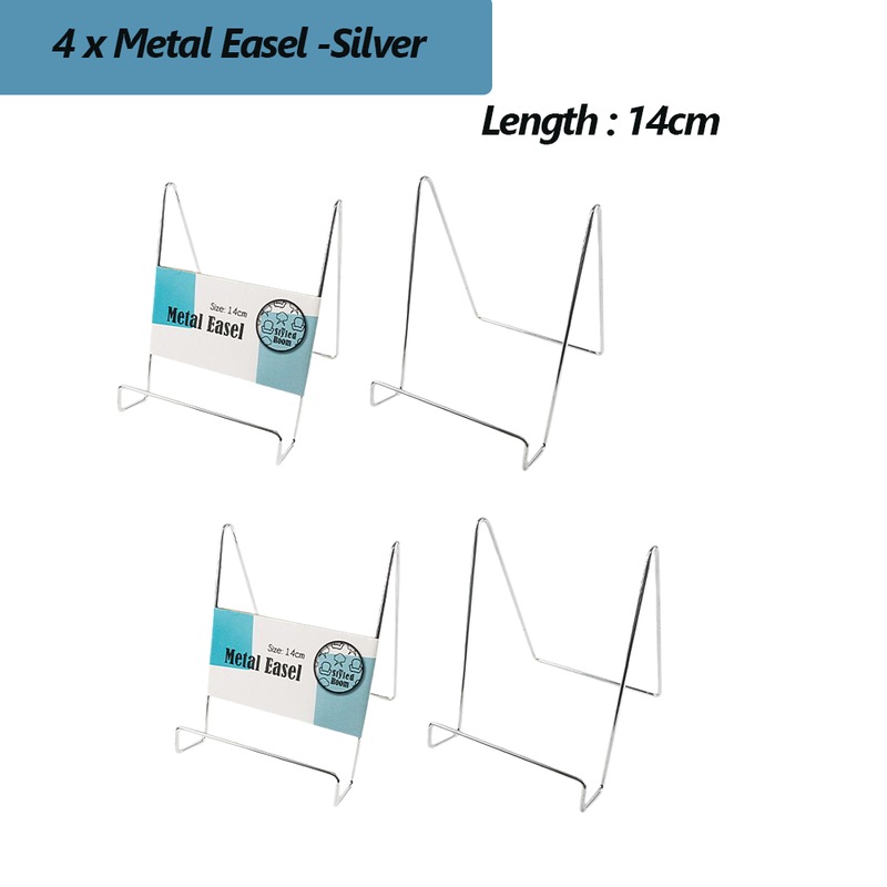 Buy 4 X Metal Easel Display Stand Plate Photo Frame Book Plate Dish