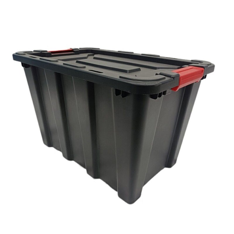 Buy 55l Heavy Duty Plastic Storage Box Crate Tote Box Organiser Bin Tub Container Mydeal 2711