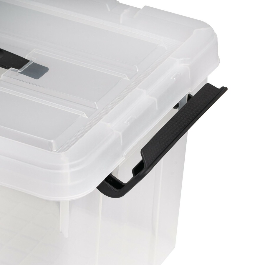 Buy 5x Clip Lock Storage Box Organiser 20L Plastic Container Bin Tub ...