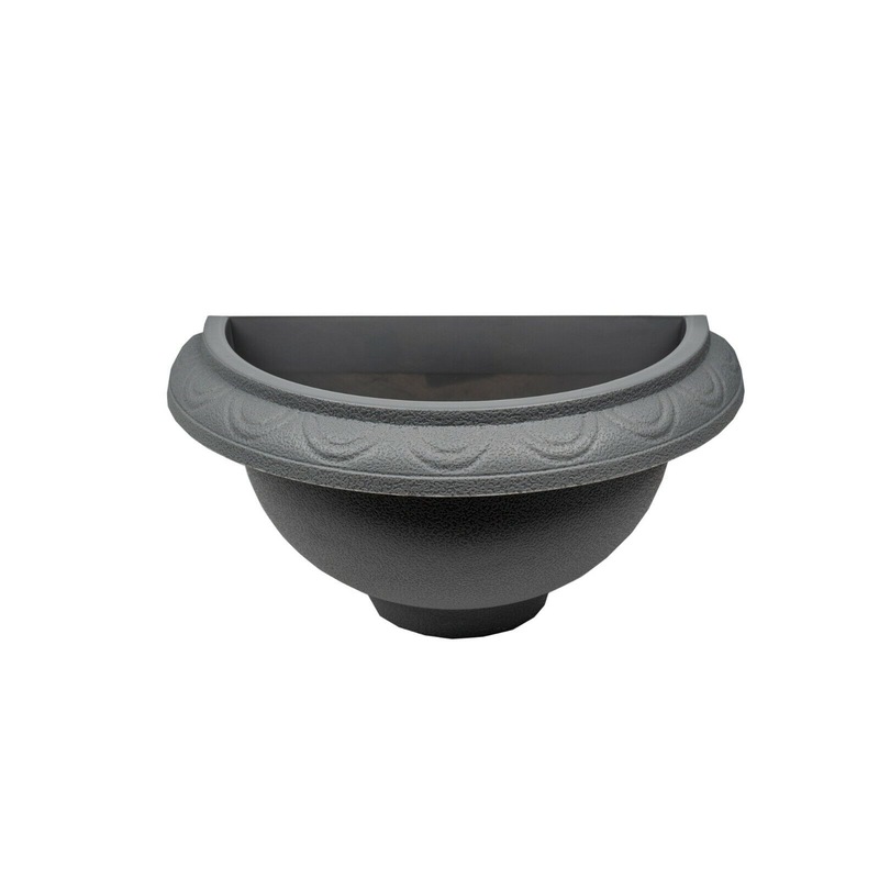 Buy 5x Quadrant Plastic Wall Planter Plant Pots Semi Half Round Garden
