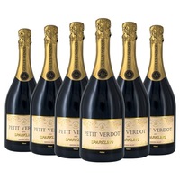 (6 Bottles)Premium Petit Verdot Grape Sparkling Red Wine 750ml SA Barossa Valley
