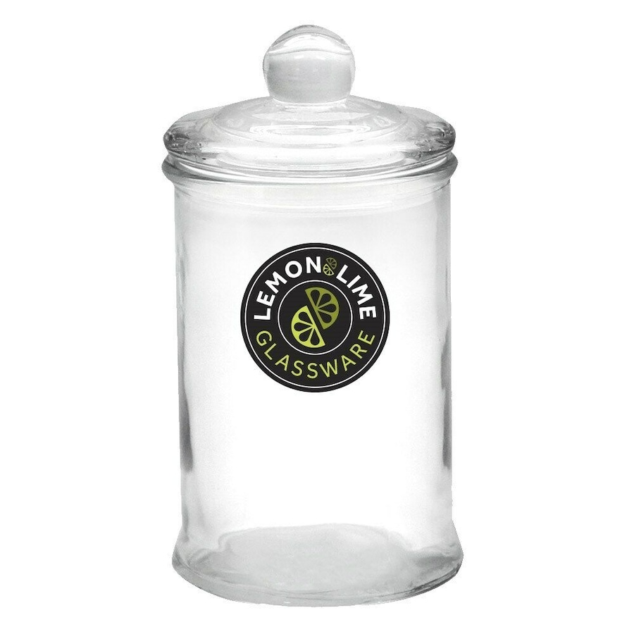 6 x 750ML Glass Apothecary Jar Round 18x10cm Storage Container Food Snack Candy Can