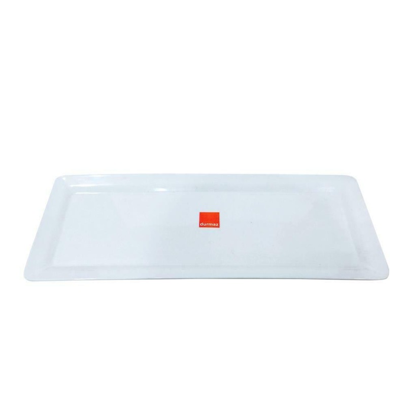 Buy 6 x Large Melamine Serving Platter 48 x 21cm White Serving Tray