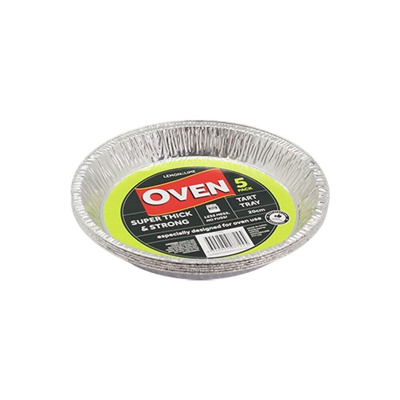 Buy 60 x FOIL TART TRAY 20CM Oven Round Baking Food Bake Pie Food