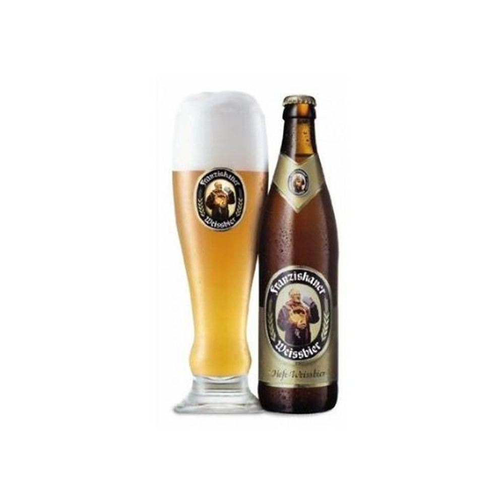 6x 300ML Glass Beer German Franziskaner Drinking Bar Mug Tumbler Cup Glass