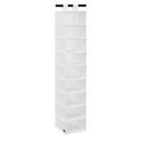 6x Hanging Organiser Storage 9 Boxes Cube Shoes Clothes Garment Tidy Organizer