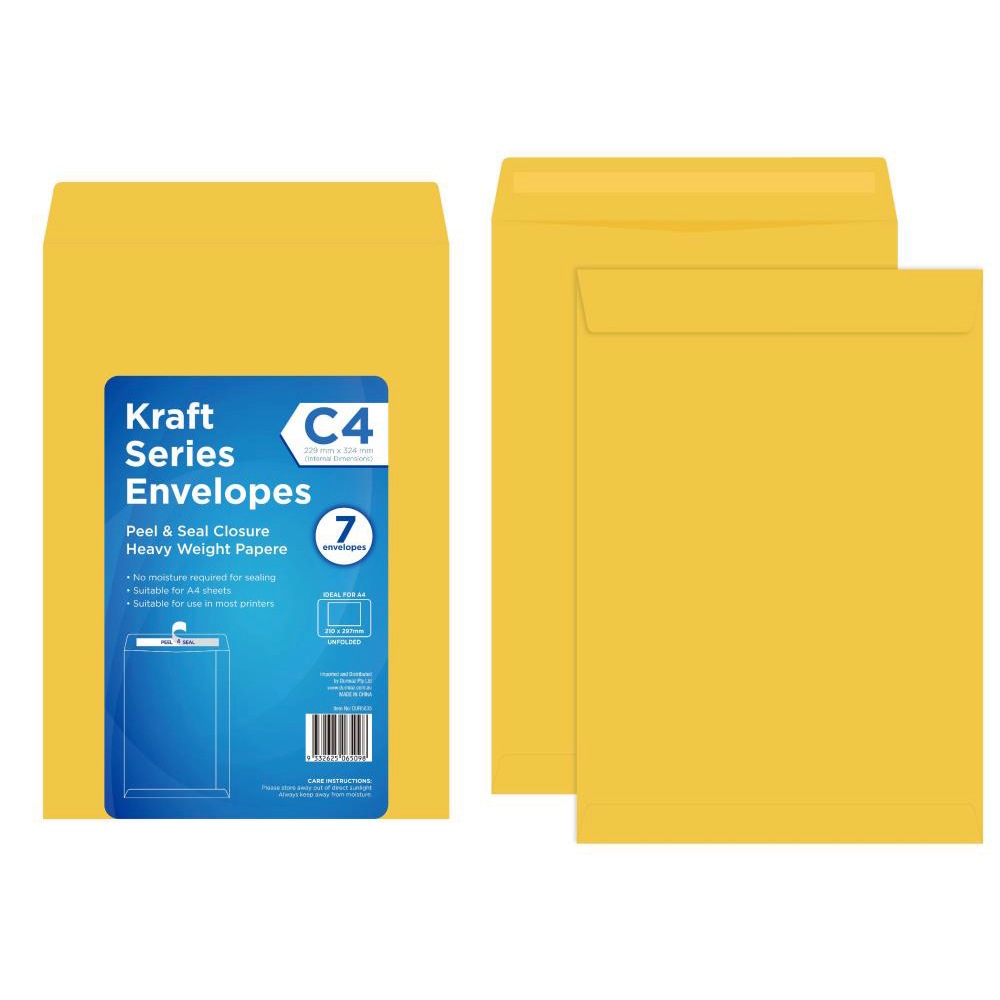 Envelope C4 Manilla 80gsm Plain Non Window 324x229mm (pack Of 250) | County Cartridges
