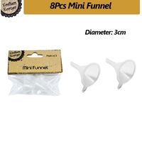 8Pcs Plastic Craft Mini Funnel Perfume Oil Dropper Bottle Diffuser Liquid Tool