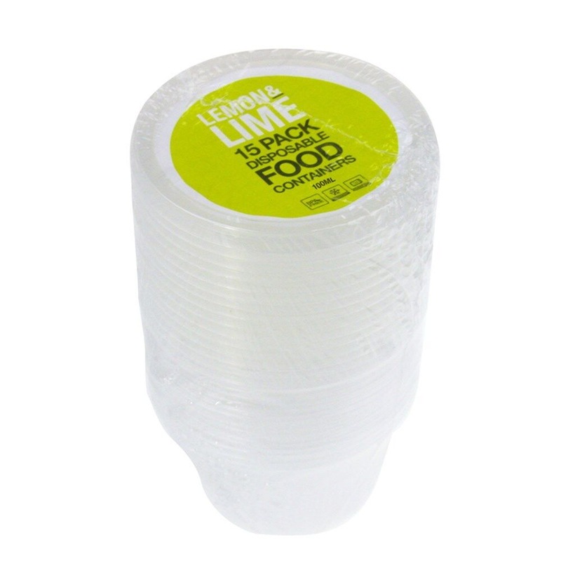 Buy 90 x Plastic Dipping Sauce Container 100ML Disposable Small Cups