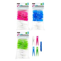90pcs Large Clothes Pegs Hanging Laundry 10cm Hanger Plastic Cloth Clips Clamps