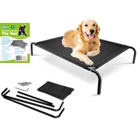 Bed Elevated Pet Dog Cot Outdoor Indoor Large Raised Frame Steel Camping 130cm D