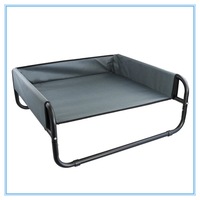 Bed Elevated Pet Dog Cot Outdoor Indoor Large Raised Frame Steel Walled 70cm W