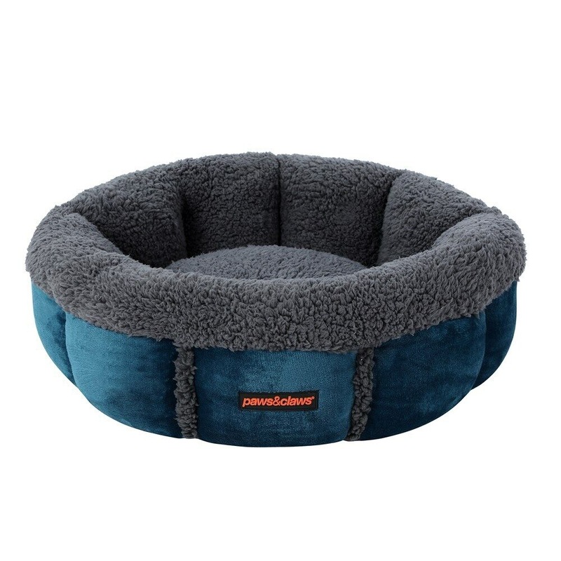 Buy Charcoal Plush Pet Snuggler Bed Warm Cat Kitten Dog Nest Calming