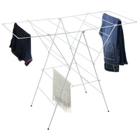 Foldable Winged Clothes Airer Cloth Line Laundry Garment 20 Rails Drying Rack