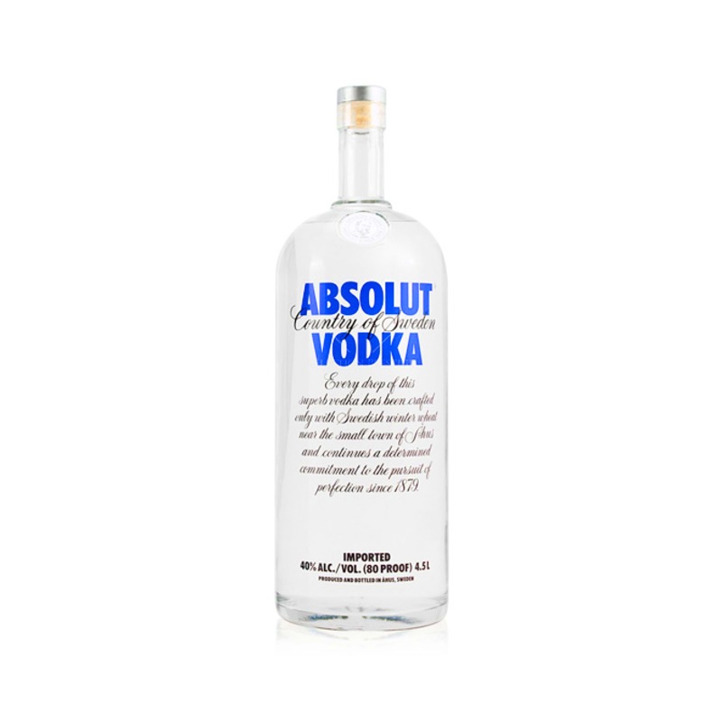Buy Absolut Original Vodka 4.5 L 40 abv MyDeal