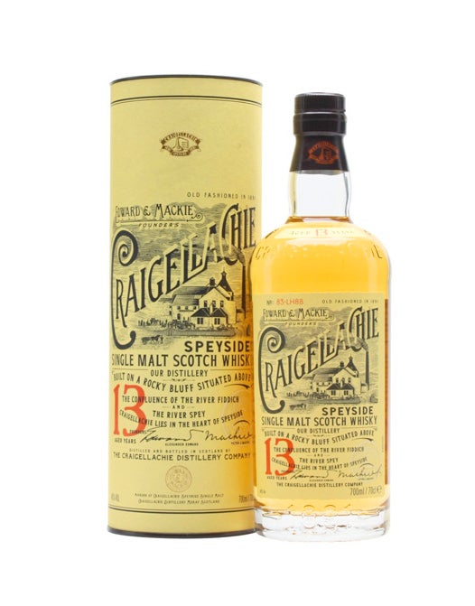 Craigellachie 13 Years Old Single Malt Whisky 700mL @ 46% abv 