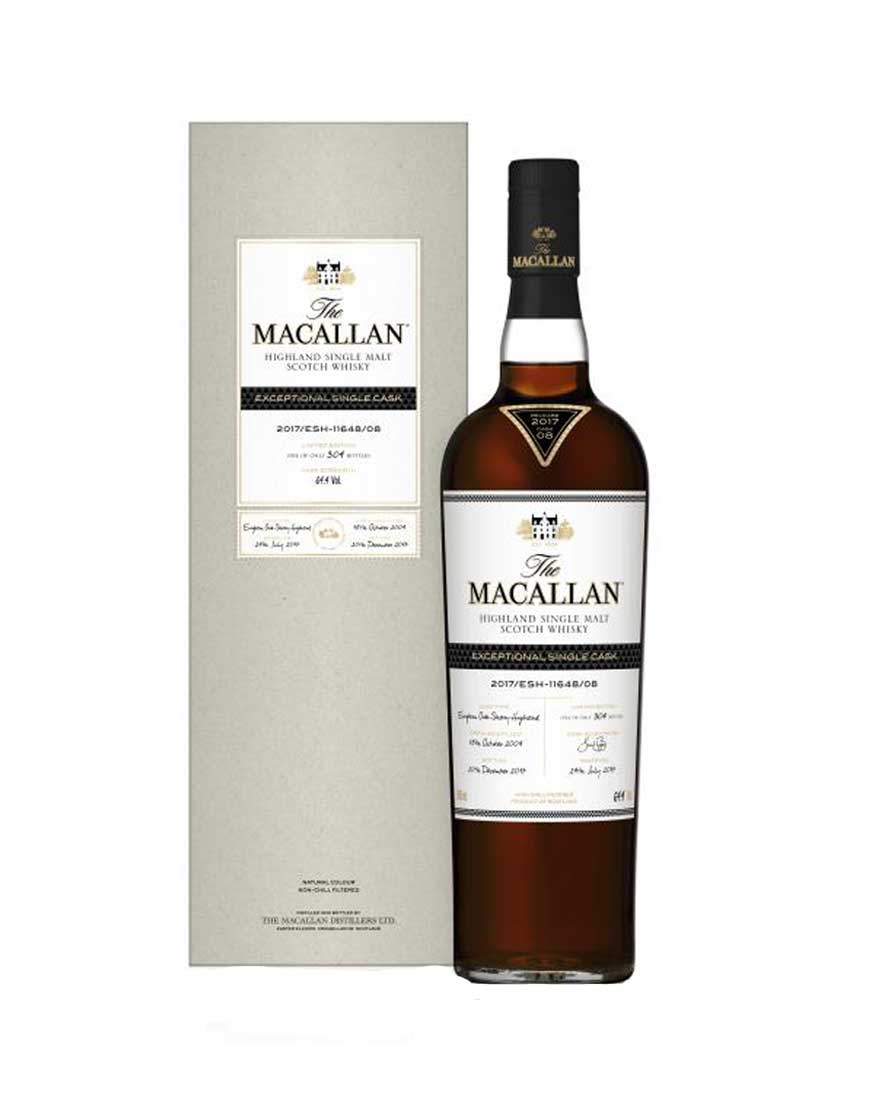 Macallan Exceptional Single Cask 2017/ESH-11648/08 Ltd Edition Cask Strength Single Malt Scotch Whisky 700ml @ 64.4%