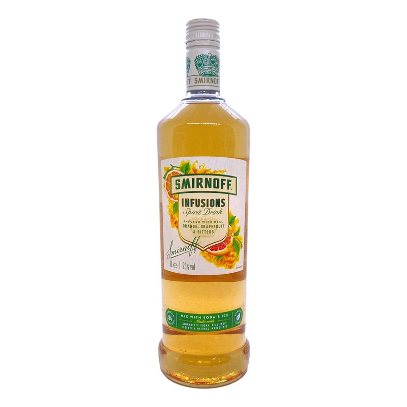 Buy Smirnoff Infusions Orange Grapefruit Bitters Vodka 1L MyDeal