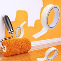 12rolls Painter Masking Tape DIY Label Surface Painting Crepe Adhesive Paper 24mmx20M