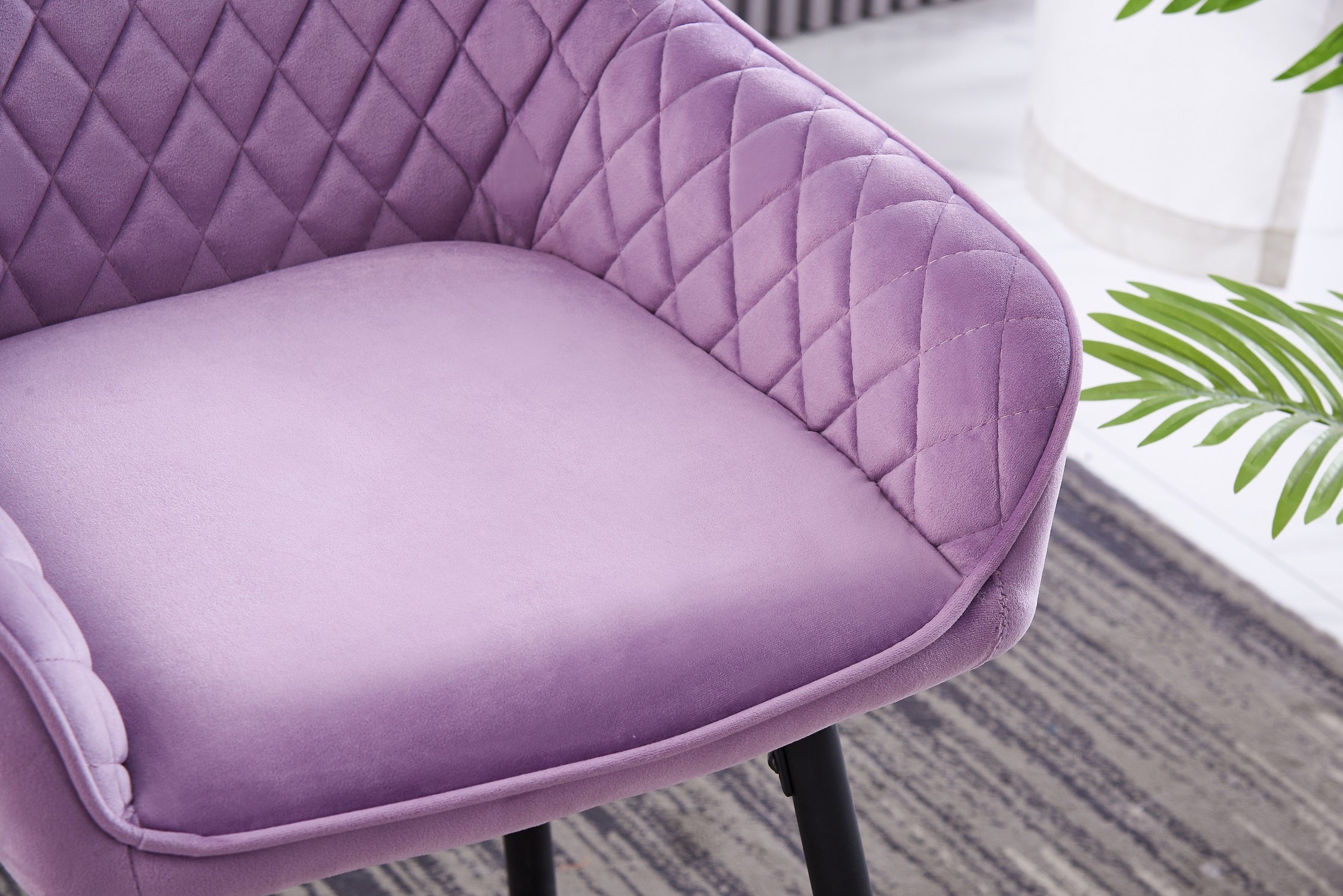 lavender velvet desk chair