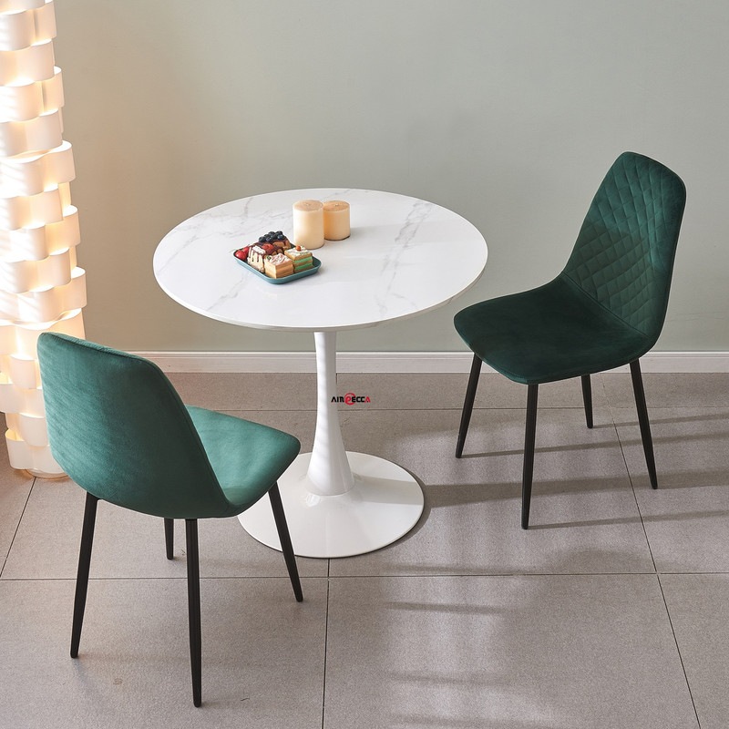 Buy AINPECCA 80CM Round Dining Table and Chair Set Restaurant Cafe ...