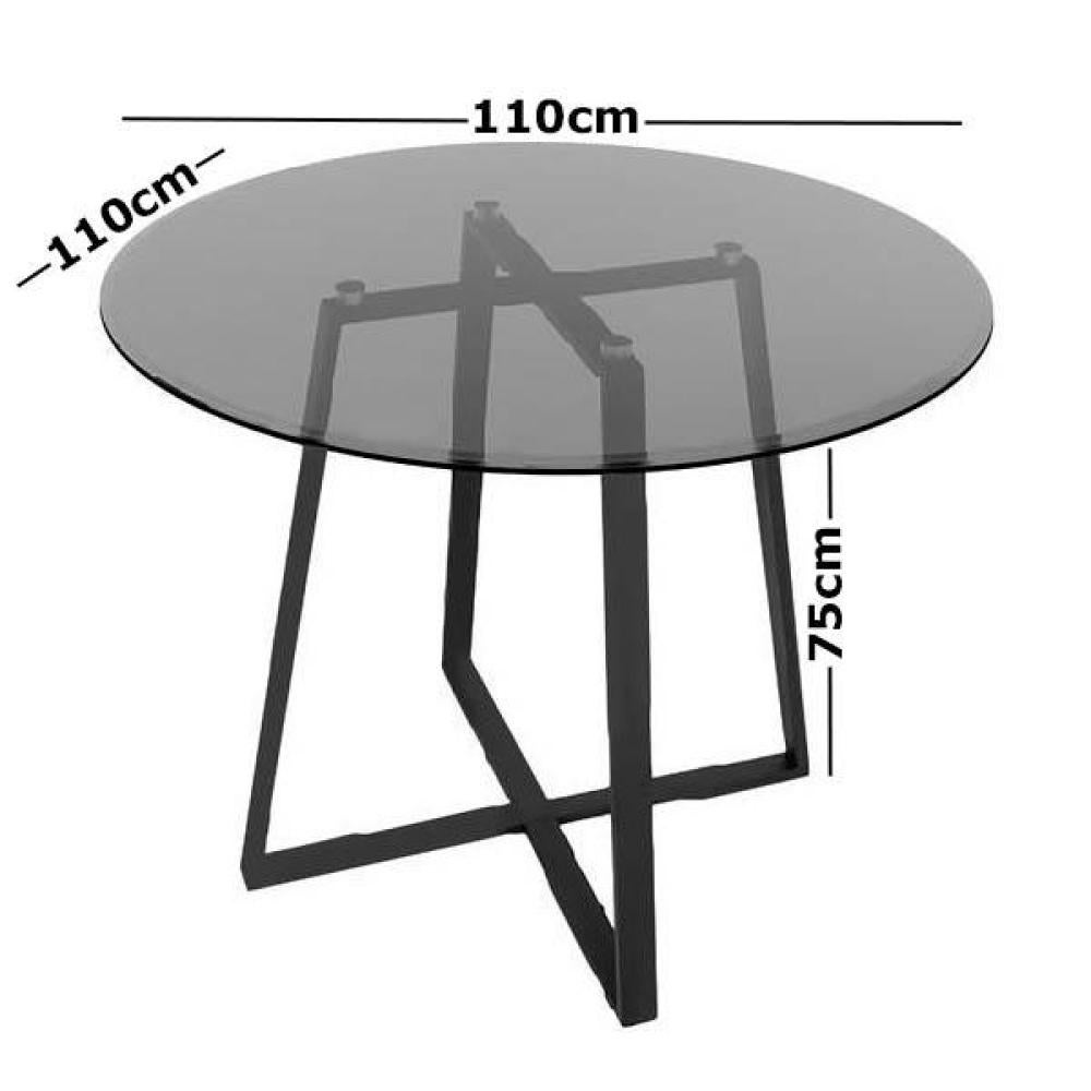 Круглый столик с перекрестными ножками