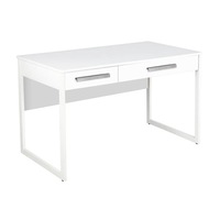 Maestro Furniture Ashley Computer Study Writing Home Office Desk W/ 2-Drawers - White