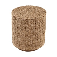 Design Square Cleo Side End Lamp Table Round - Natural