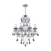 Davie Clasic Hanging Chandelier Lamp Light Chrome Smoke Large