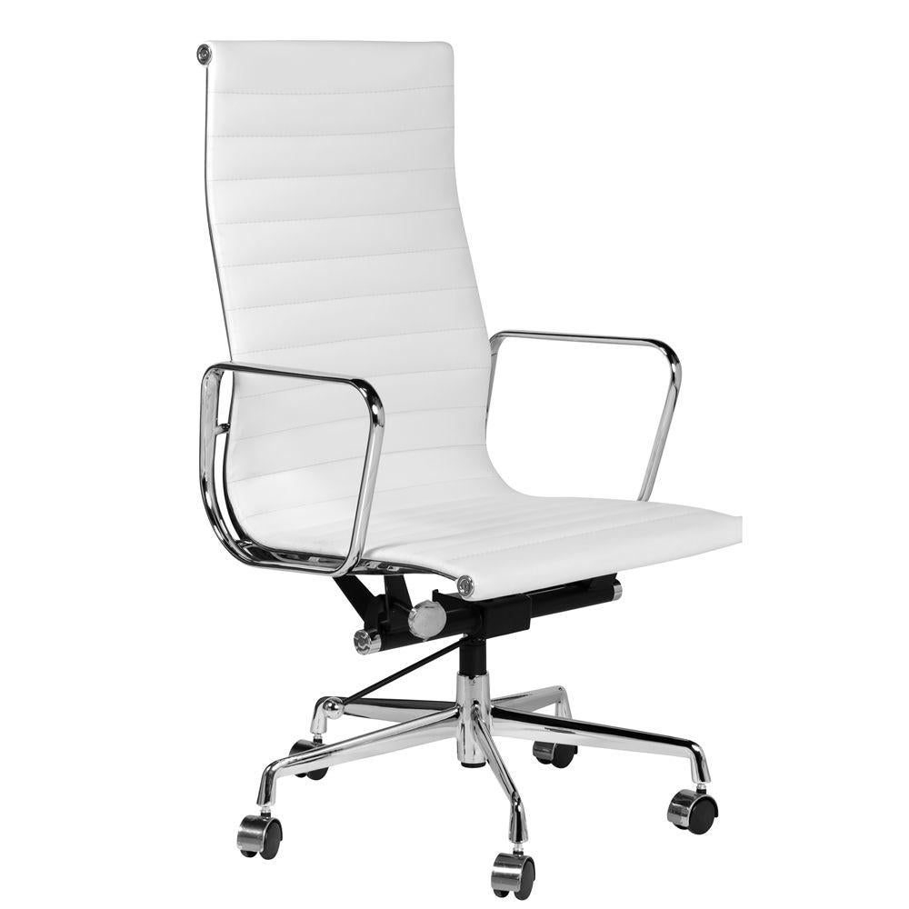 Eames Replica Management Office Chair - High Back - White