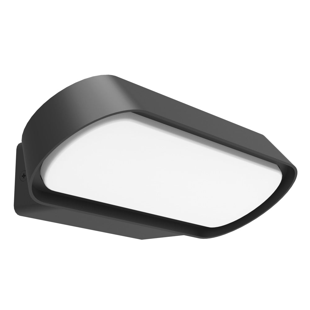 Buy GLANS Wall Light Surface Mounted 7W Rectangular Dark Grey 3000K ...