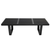 George Nelson Replica Platform Bench 122cm - Black