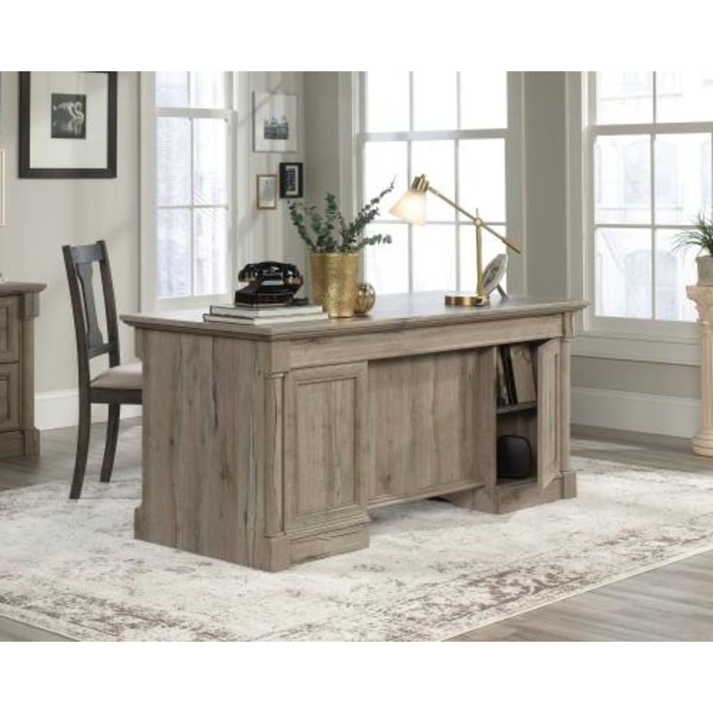 Palladia Executive Manager Office Desk Split Oak Mydeal Palladia Executive Manager Office Desk, Sauder Palladia Armoire Split Oak Finish