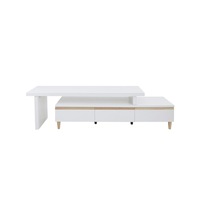 Sabrina Extendable TV Stand Cabinet Entertainment Unit - White