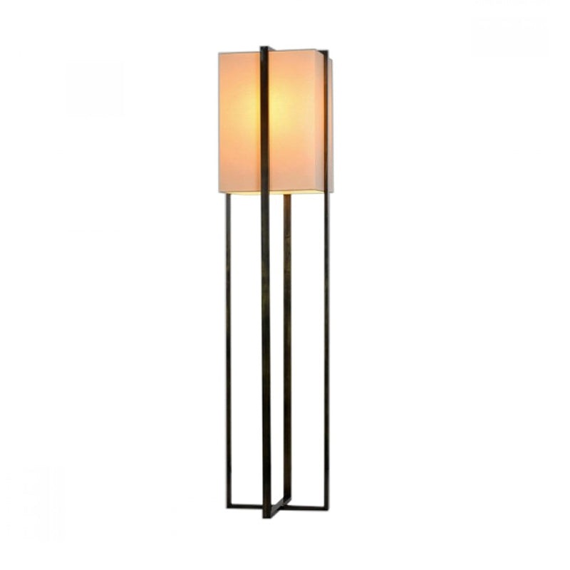 Buy Sofie Modern Oriental Steel Frame W/ Square Shape Fabric Shade ...