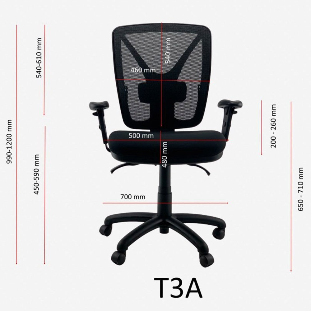 unix knight extra heavy duty afrdi mesh office task chair