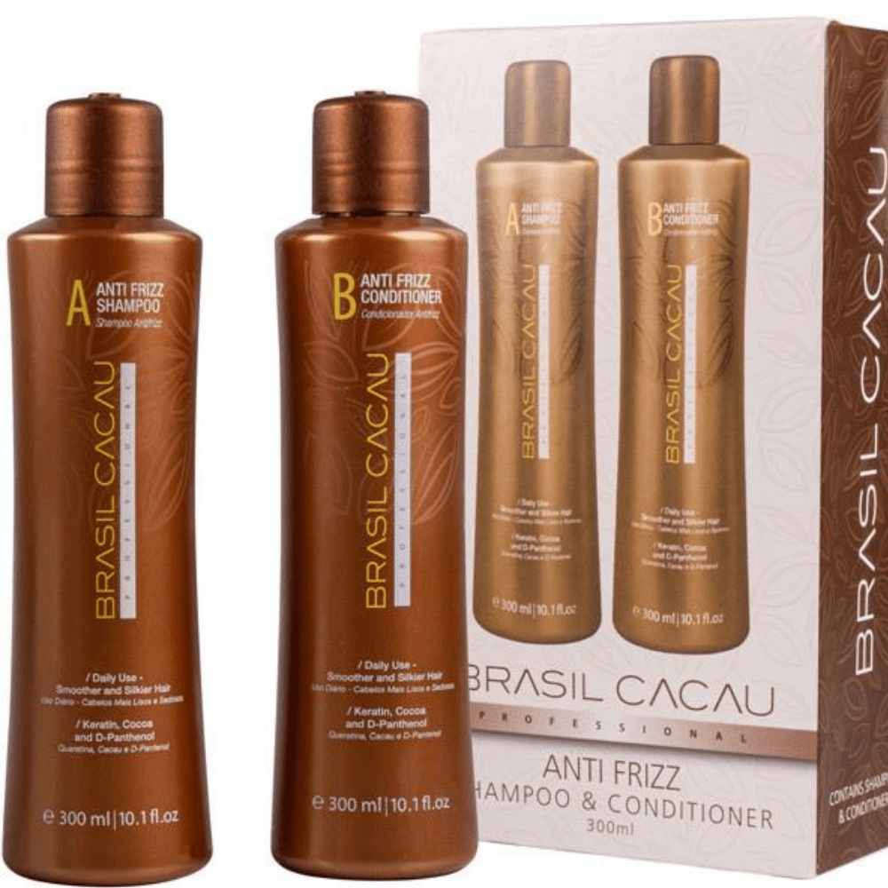 Brasil Cacau Anti Frizz Shampoo and Conditioner Duo 2 x