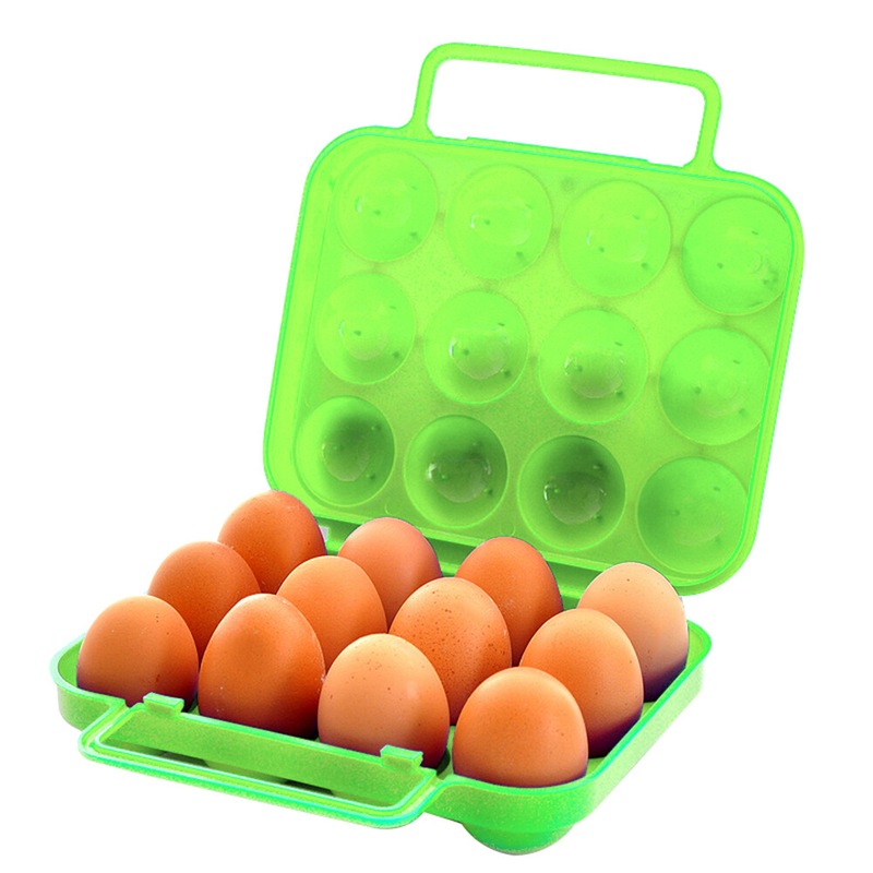 Buy 12Grid Eggs Container Portable Carrier Storage Box Holder Egg Tray