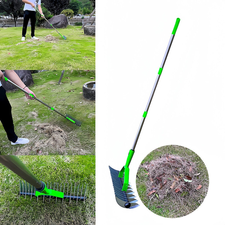Dethatching Rake Curved Blade Buy 15-Inch Curved Teeth Thatch Rake Lawn Dethatcher Rake For Cleaning ...