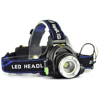 5000LM LED Rechargeable Headlamp Zoomable Headlight CREE XML T6 Head Torch