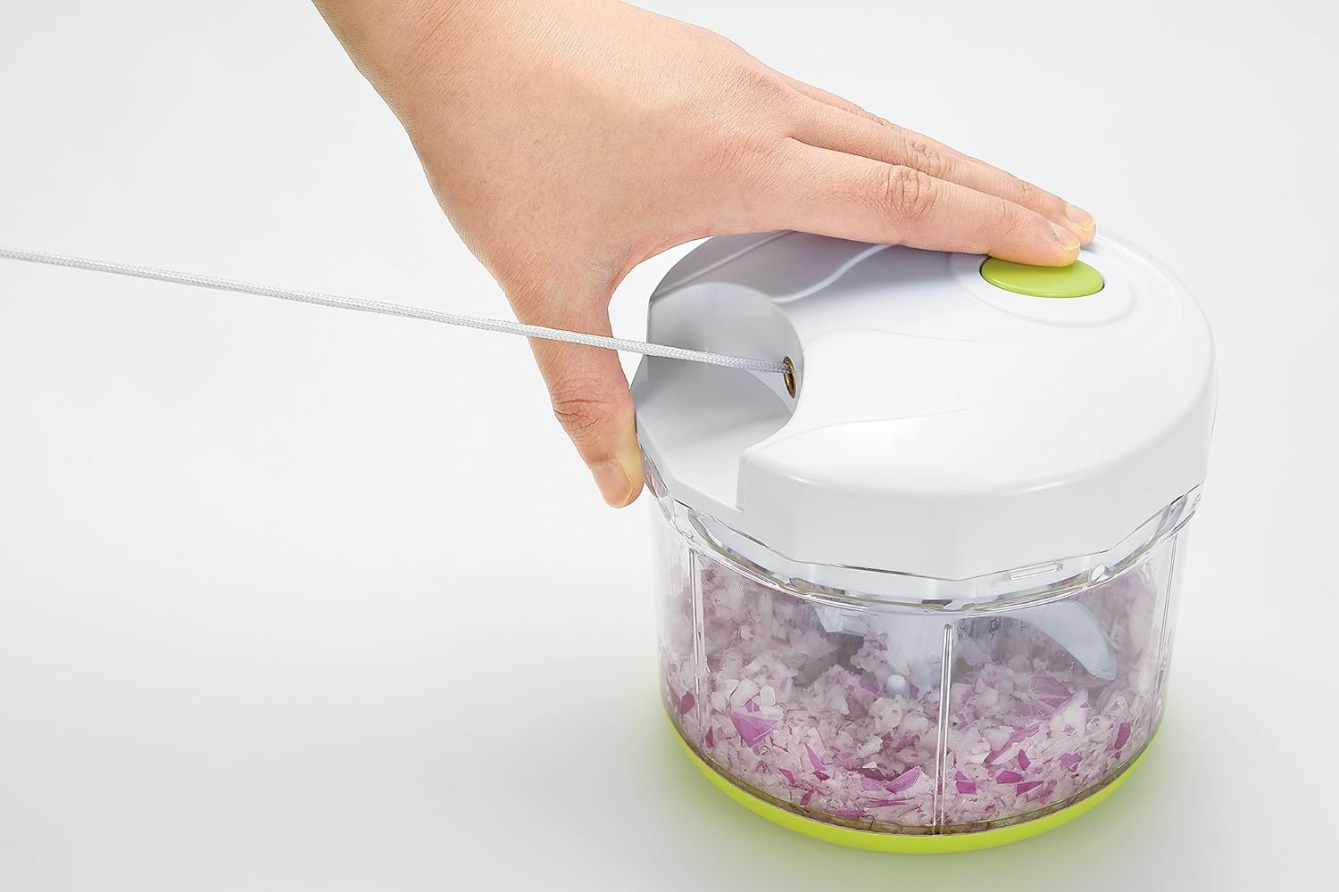 Buy Manual Food Chopper Pull Cord Pulling Vegetable Slicer Hand Blender ...
