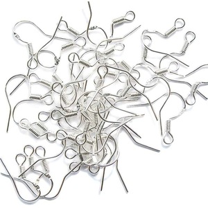 Ozoffer 100PCS 925 Sterling Silver Hooks Ear DIY Earrings Jewelry Making Findings
